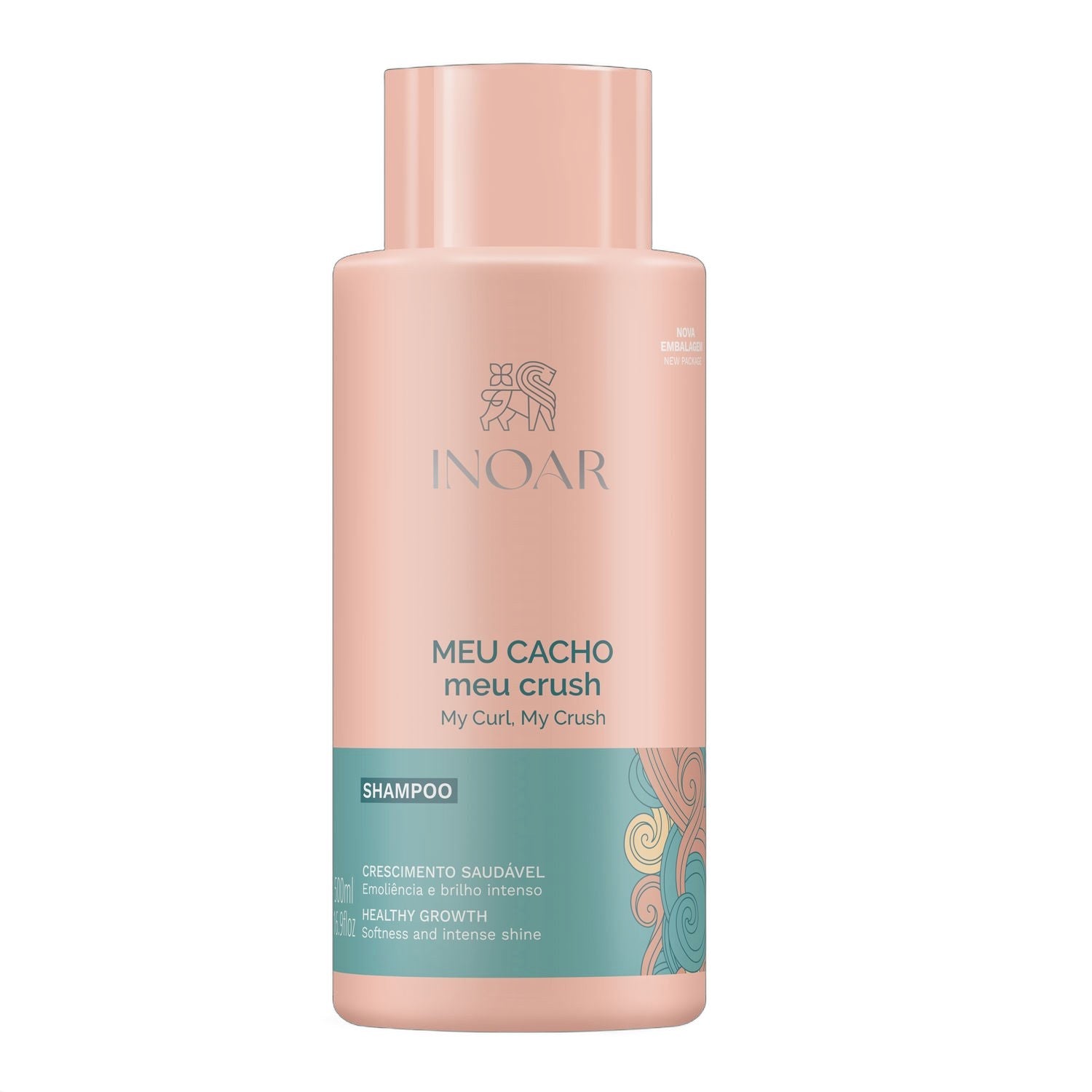 Inoar Meu Cacho Meu Crush Shampoo for Curly Hair on white background