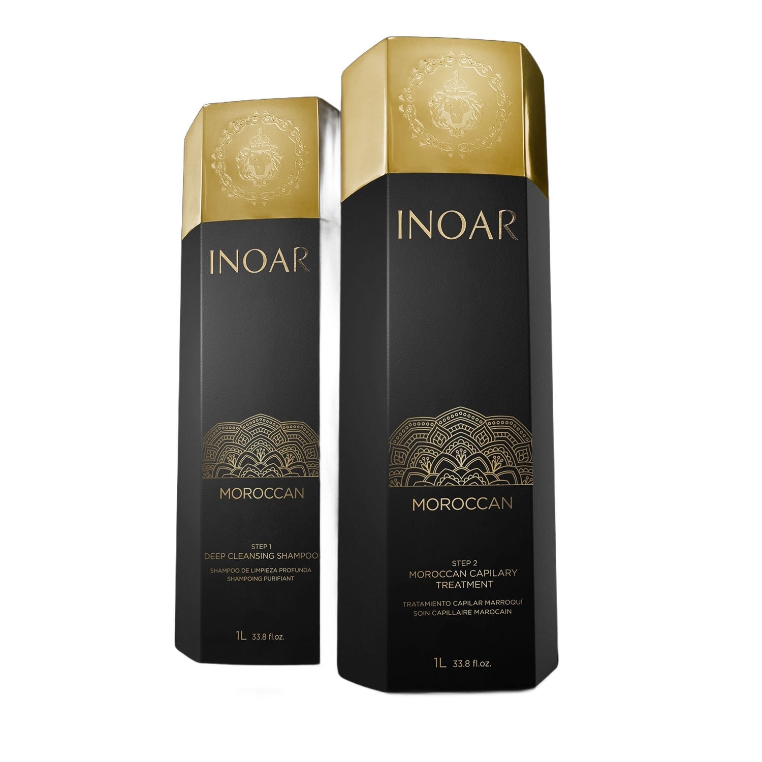 Inoar Moroccan Keratin Smoothing Treatment 1000ml on white background