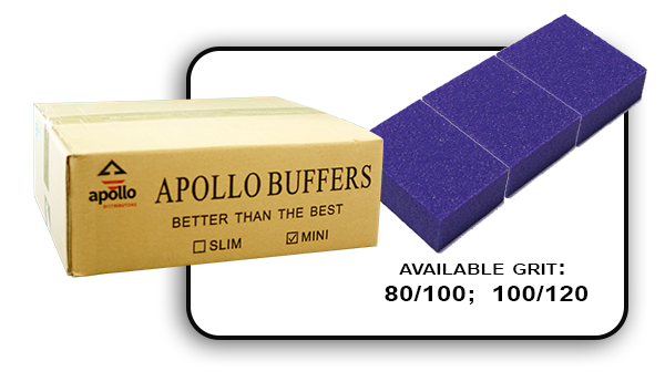 Mini Buffer 2-Way Purple White 80/100 case