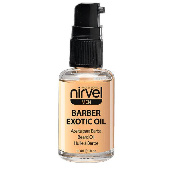 Nirvel Barber Exotic Beard Oil Softening Treatment 30ml on white background