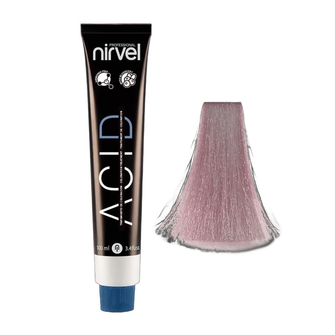 Nirvel Professional ACID Hair Coloring Cream Acidic pH 9/25 Rosse 100ml on white background