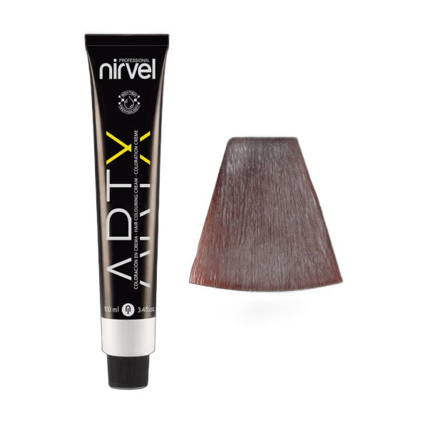 Nirvel Professional Artx Permanent Hair Coloring Cream Tobacco Browns on white background