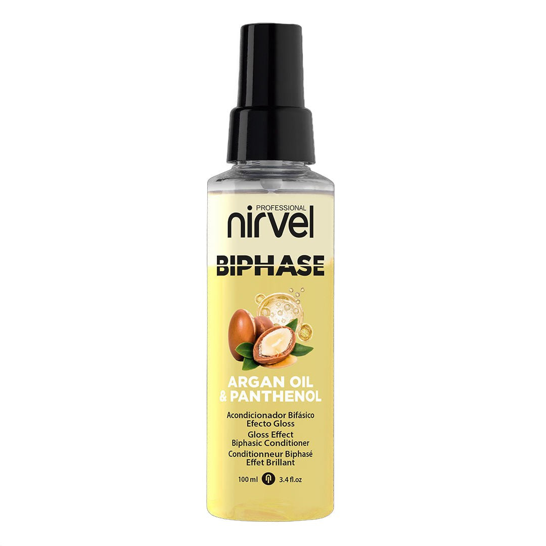 Nirvel Professional Biphase Argan Oil & Panthenol Hair Conditioner 100ml on white background