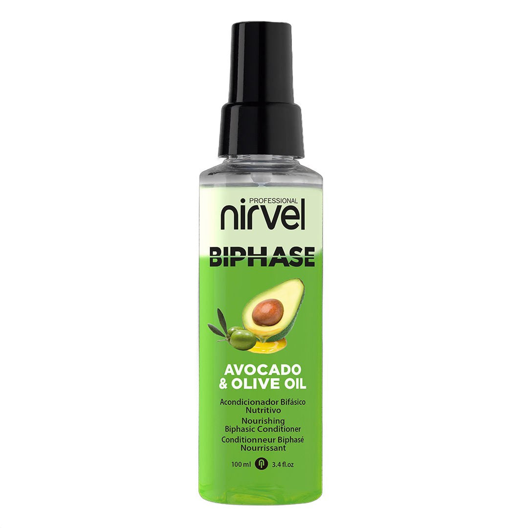 Nirvel Professional Biphase Avocado & Olive Oil Conditioner 100ml on white background