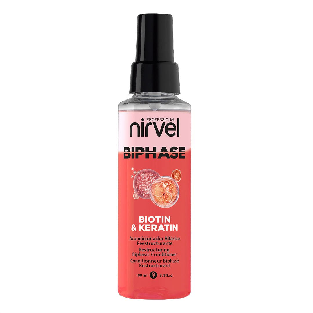 Nirvel Professional Biphase Biotin & Keratin Hair Conditioner 3.4 fl oz on white background