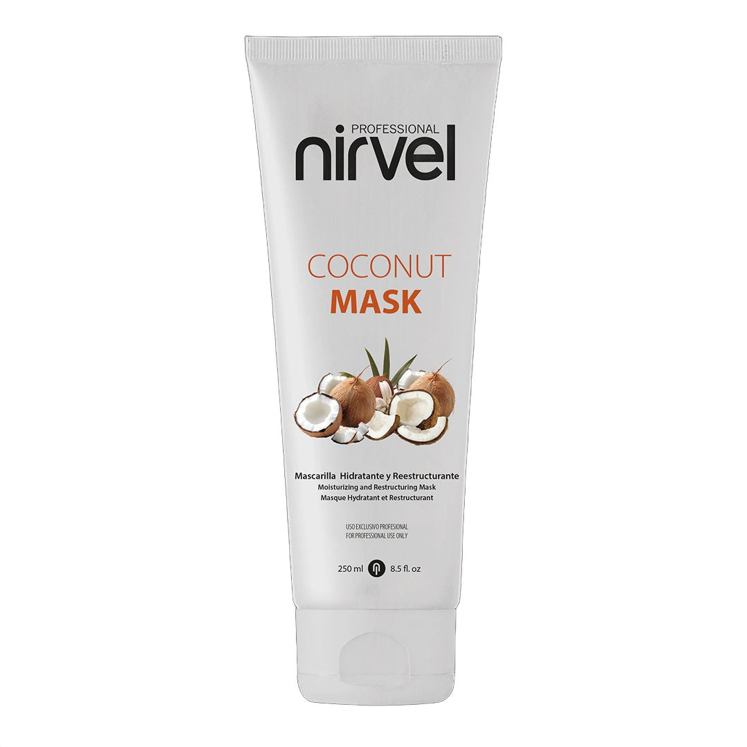 Nirvel Professional Coconut Mask Restructuring Hydrating Hair Treatment on white background