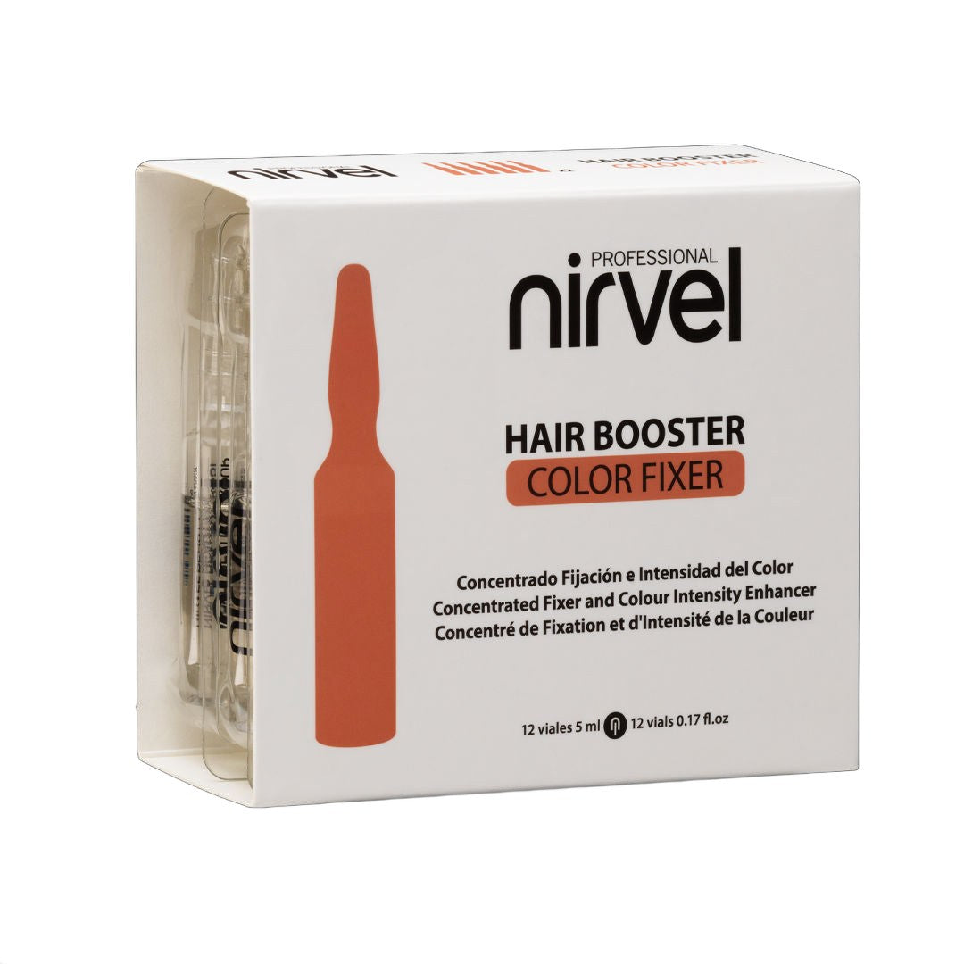 Nirvel Professional Hair Booster Color Fixer Ampoule Treatment on white background