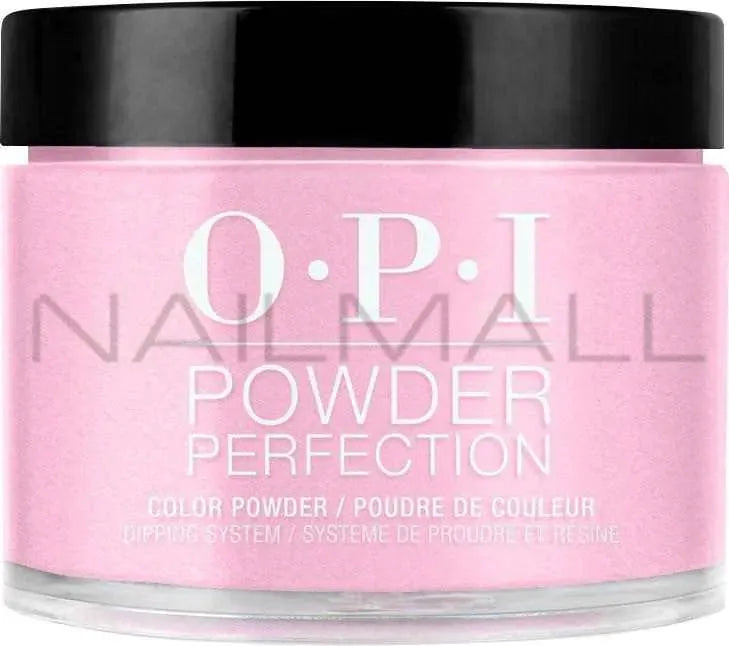 OPI Racing for Pinks dip powder nail swatch
